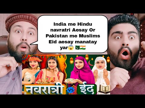 Eid vs Navratri - Hindu vs Muslim Family | India vs Pakistan Festivals | Anaysa