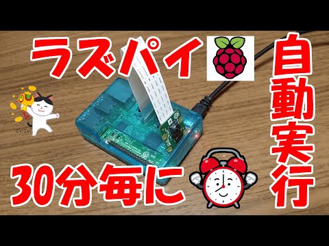 ラズパイでプログラムを30分毎に自動実行してみた【Python】