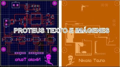Proteus colocar texto e imagen a las placas | Logo personalizado, PCB