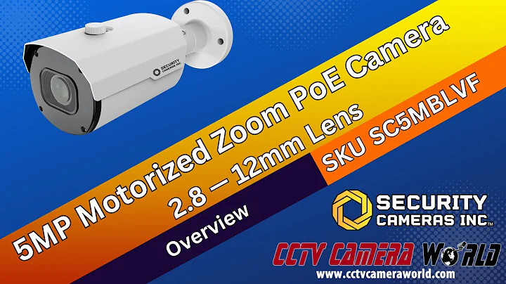 SC5MBLVF 3K Bullet Camera with 4X Motorized Zoom and Night Vision - Product Overview