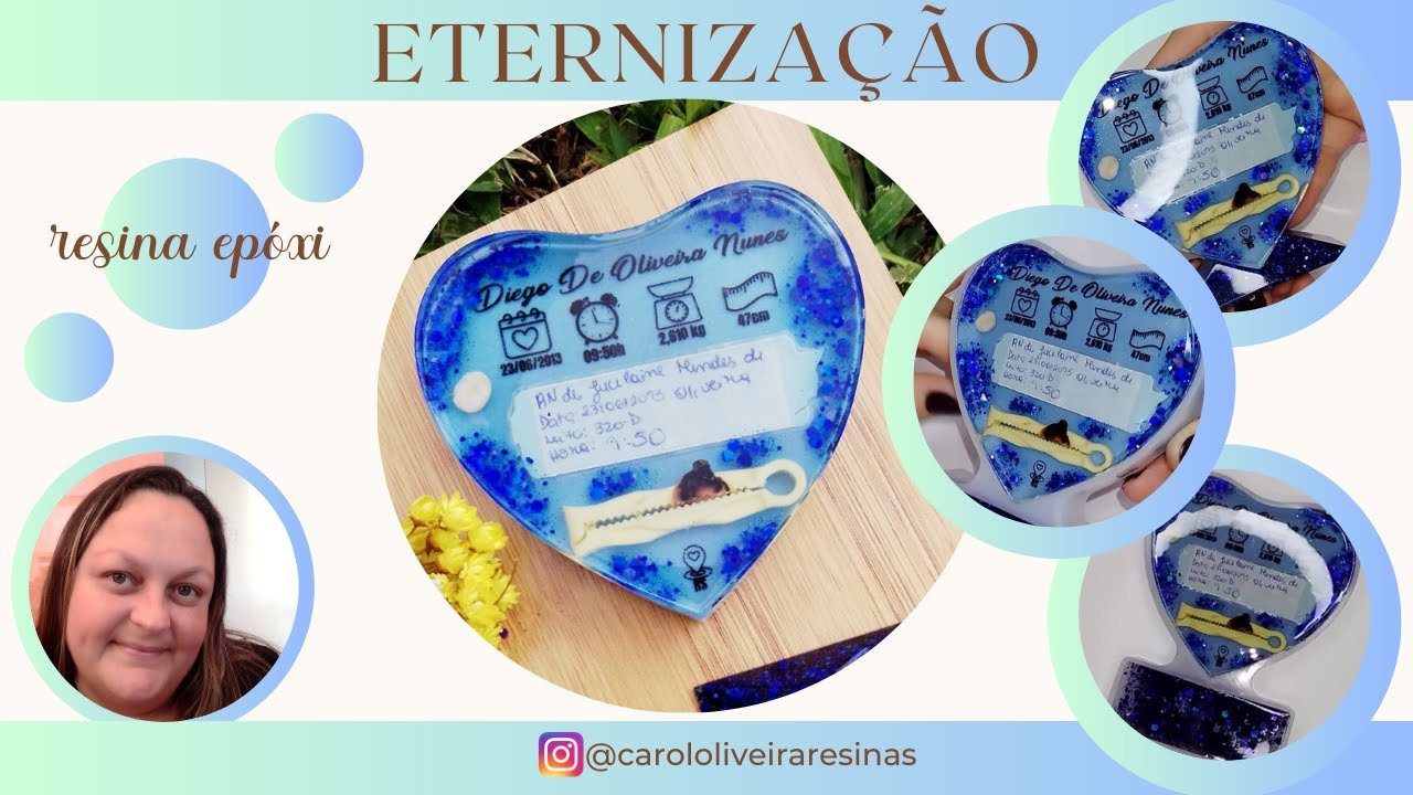 ETERNIZAÇÃO- RESINA EPÓXI- PASSO A PASSO-COMO FAZER