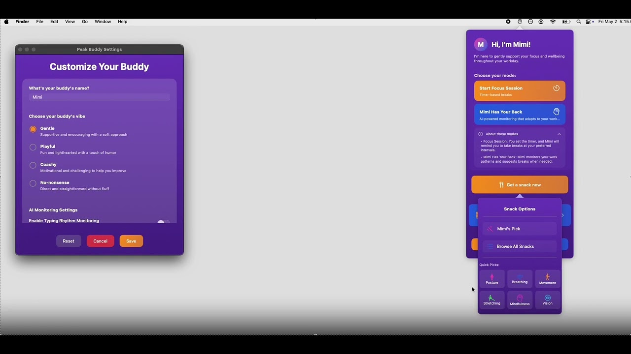 Peak Buddy – AI-Powered Focus Breaks Demo