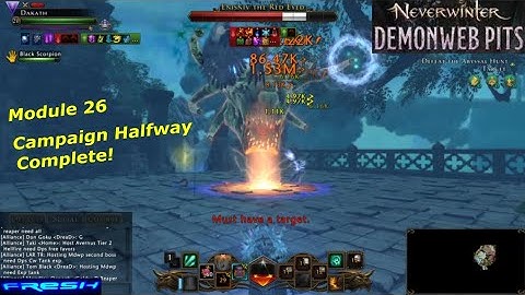 Neverwinter Mod 26 - Chasing Chaos - Demonweb Pits Thaum Wizard 80k Gameplay