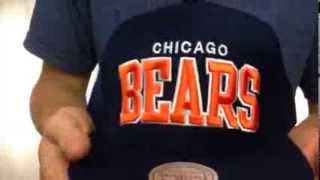 Bears 'BLOCK-ARCH SNAPBACK' Navy Hat by Mitchell & Ness