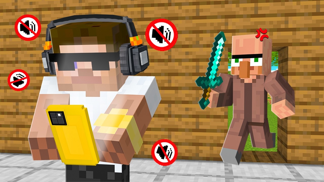 Ignoring Doorbin for 24 Hours in Minecraft!