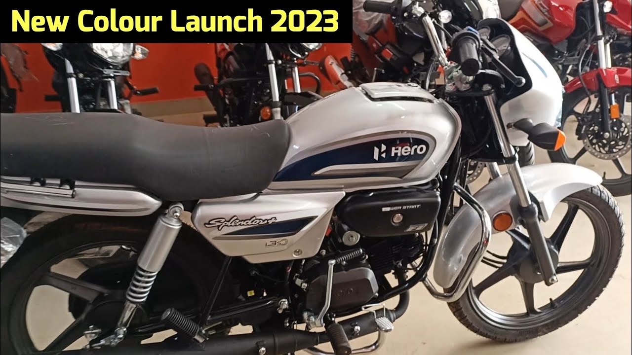 All New 2023 Hero Splendor Plus Bs6 New Colour Launched | Price Mileage ...