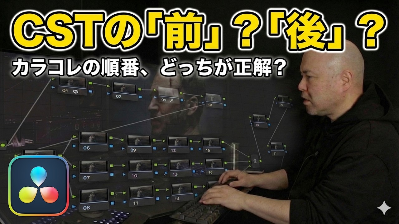【DaVinci Resolve】CSTの前にカラコレ？後にカラコレ？ノードツリーの疑問にお答えします！