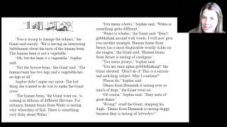 The Bfg Chapter 5 Read Aloud With Text