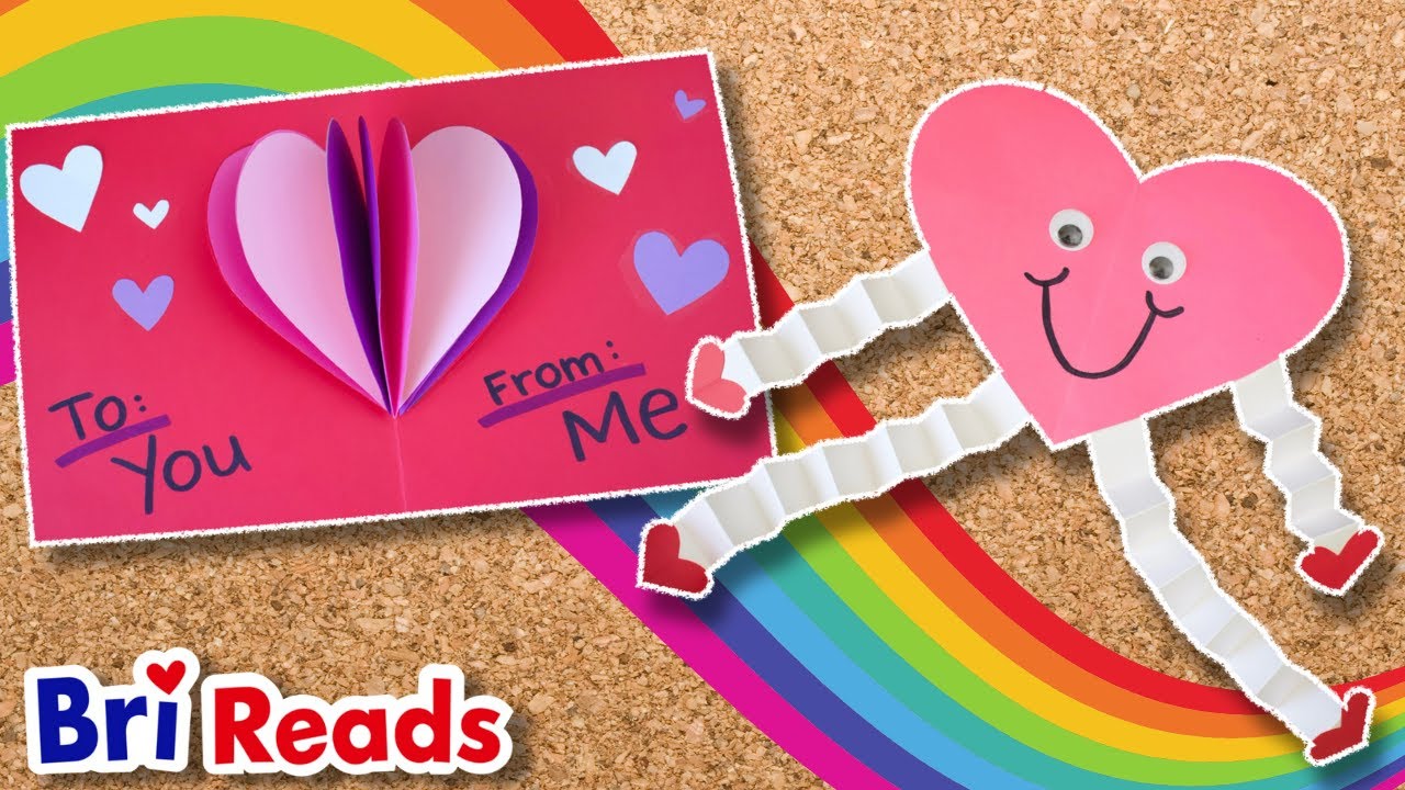 How to Make VALENTINES for Kids  Craft  Handwriting Practice with Bri Reads