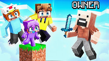 Trolling My Friends as the Minecraft OWNER on One Block…