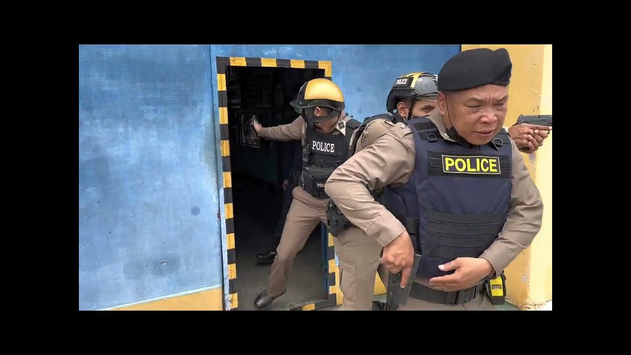 การซักซ้อมแผนเผชิญเหตุนักโทษคลั่ง จับตัวประกัน