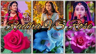 #beautyqueenMallikasingh #ArNanKhi #rose || Mallika Singh (Radha) 💖😍 VS Rose 🌹 With Flute Music 🎵🎵