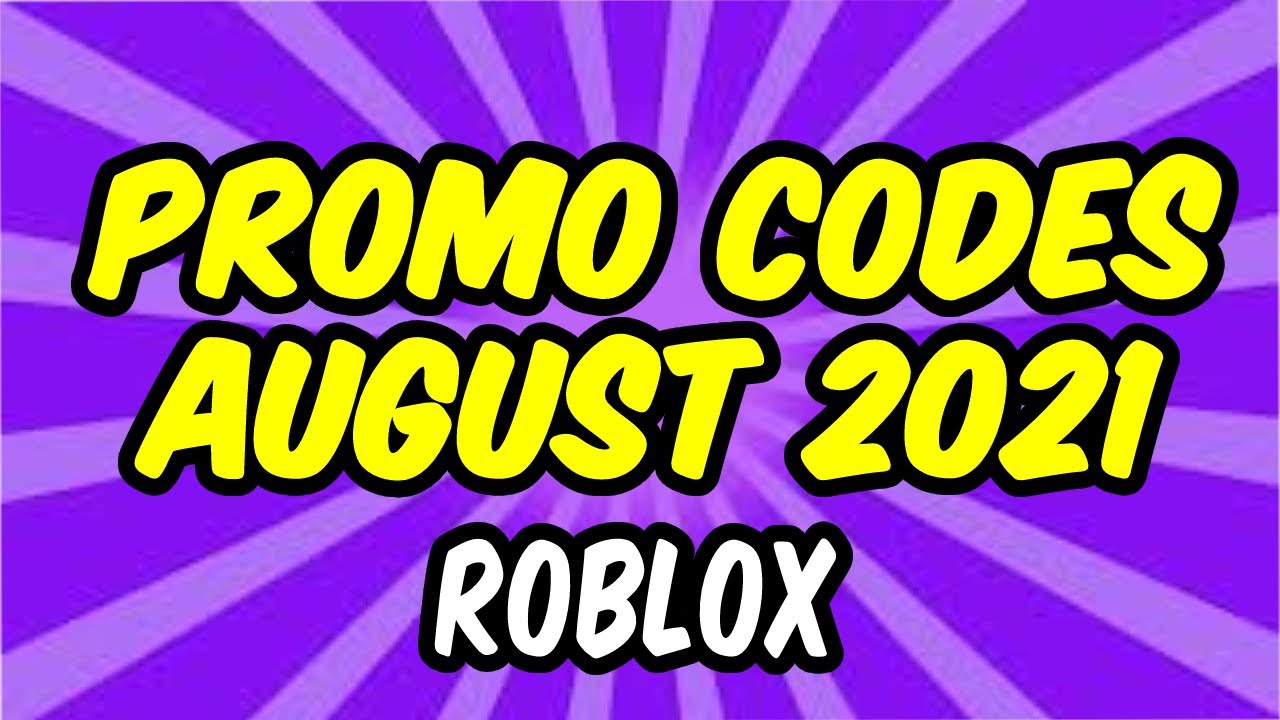 Roblox PROMO CODES August 2021