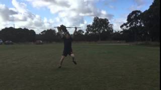 Repeat Lateral Push Offs-Overhead