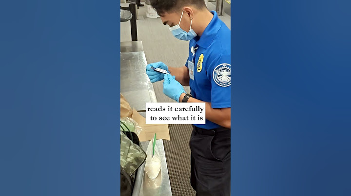Stopped by TSA.....