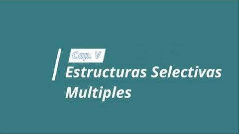 Estructura Selectiva Múltiple Serie 2