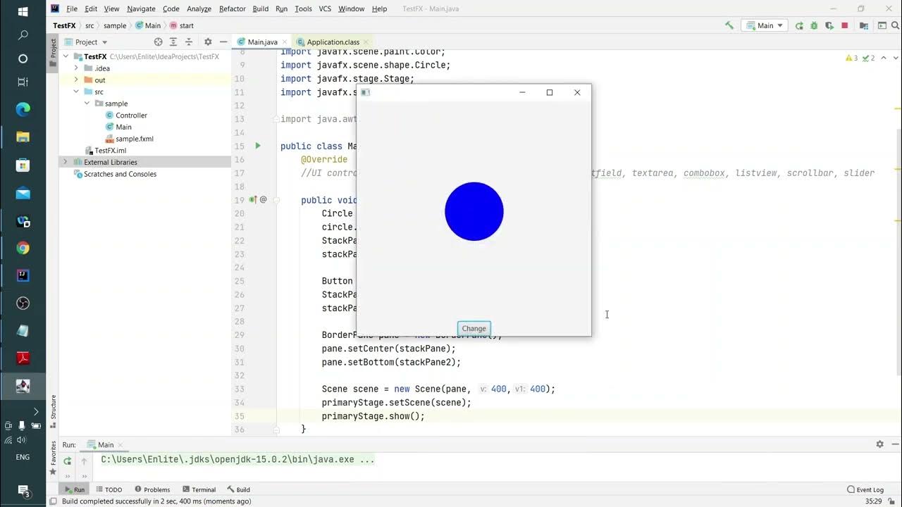 Java FX урок 10 - Button класс. Обработка событий с setOnAction методом ...