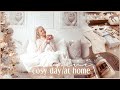 A COSY DAY AT HOME | decorating for christmas, cooking a cosy meal + grocery shopping haul ✨