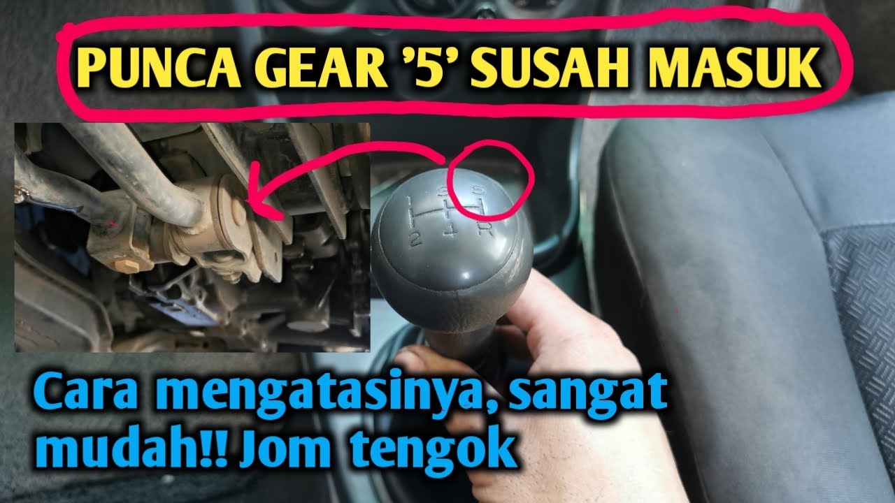 Punca gear kereta susah masuk[saga blm] Tukar gear lever bush YouTube