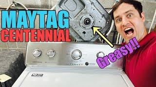 MAYTAG CENTENNIAL Washer Is Loud | Grease Everywhere Underneath | Quick Gearcase Swap | MVWC415EW1