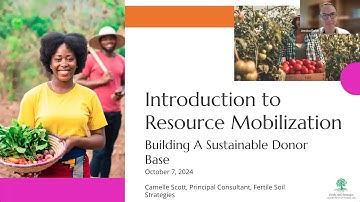 Introduction to Resource Mobilization: Building A Sustainable Donor Base