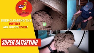 Deep Cleaning The DIRTEST Air Duct I&#39;ve EVER Cleaned! | MUST WATCH