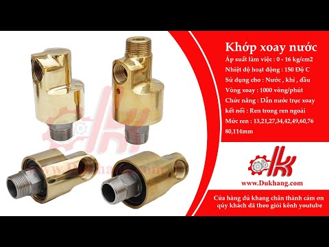 Video Khớp xoay nước - khí nén - dầu ( trục xoay dẫn nước ,... - youtube