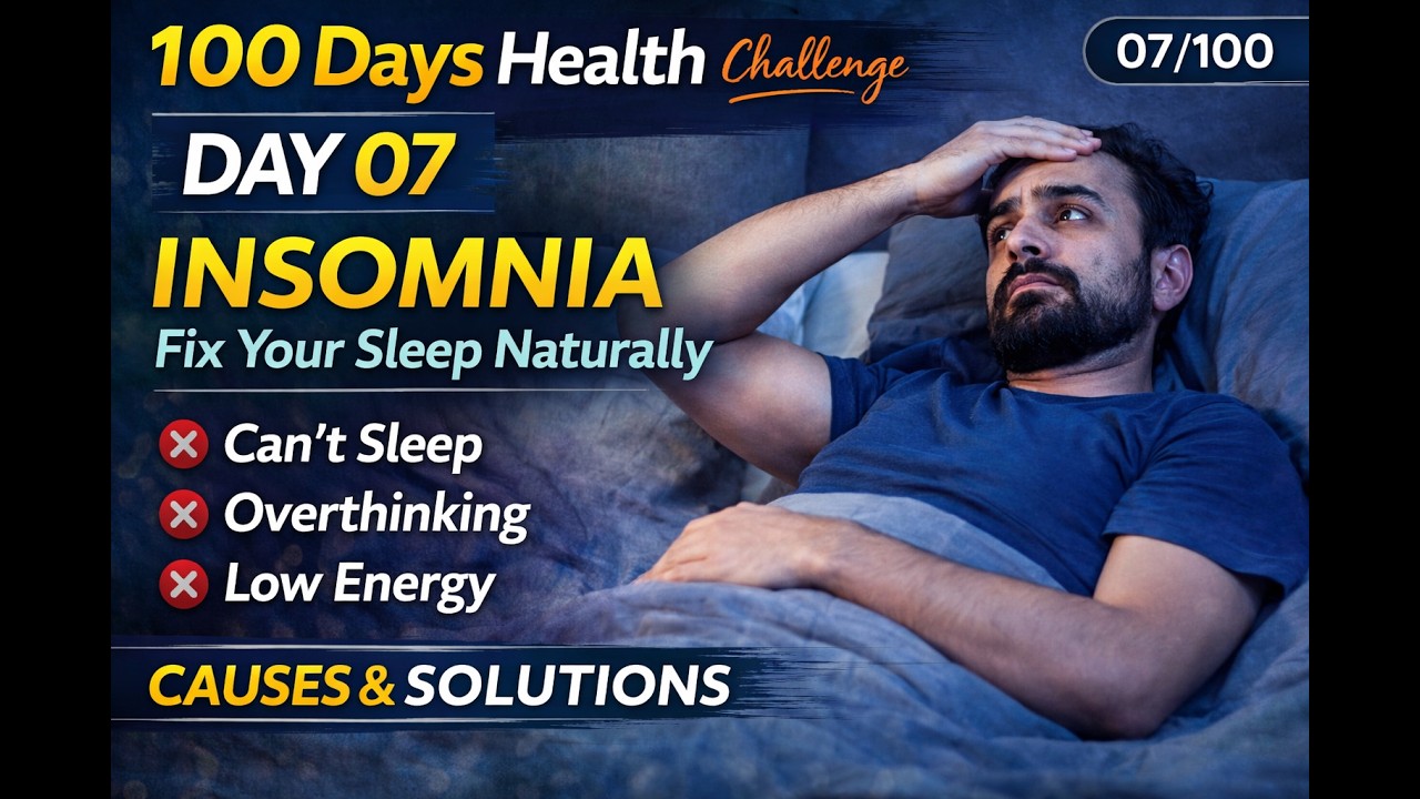 👉 Can’t Sleep? 😴 Fix Insomnia Naturally | Day 07/100 Stress Relief ...