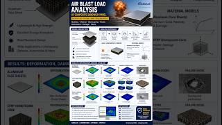 Air Blast Load Analysis of Composite Sandwich Panels Using Abaqus(AL+CFRP+AL)