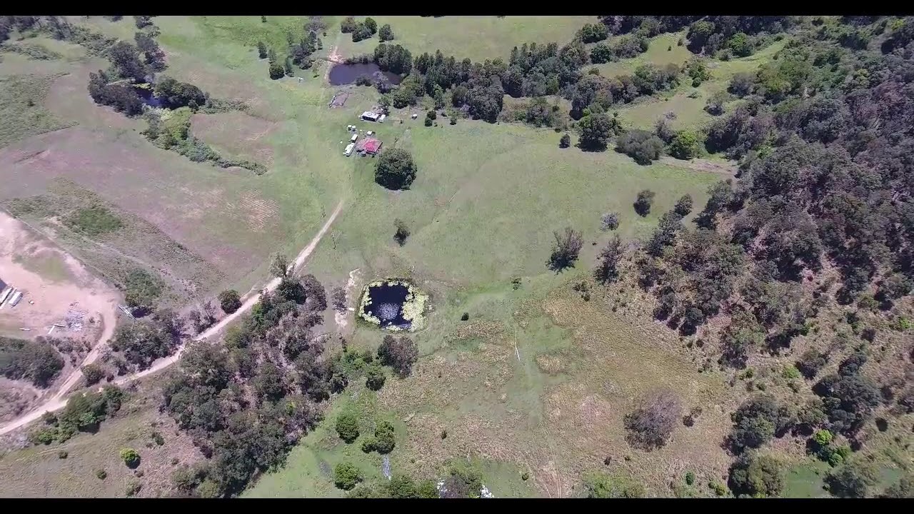 Drone 250 mts above Camp 316 looking at NeusaVale next to Mount Wolvi