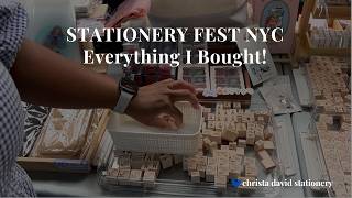Stationery Fest NYC 2026 Haul | Everything I Bought + Did I Stay on Budget?