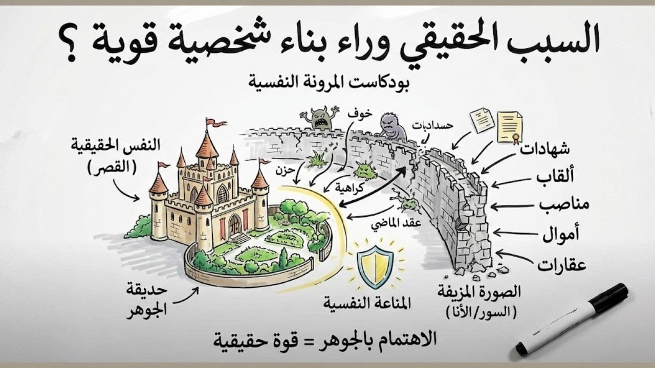 بودكاست لماذا تنهار نفوسنا بسرعة ؟ أسرار المناعة النفسية 