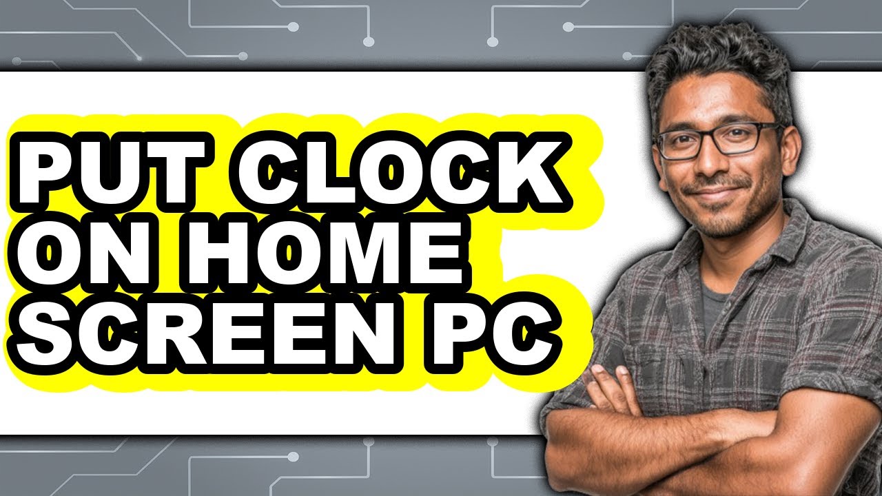 How to Put Clock on Home Screen Pc (updated) - YouTube