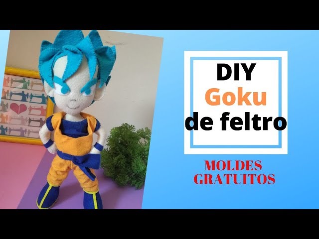 Boneco em Feltro - Goku (dragon Ball)