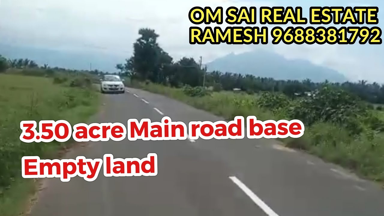 342) 3.5 acre Pollachi Main road base land for sale YouTube