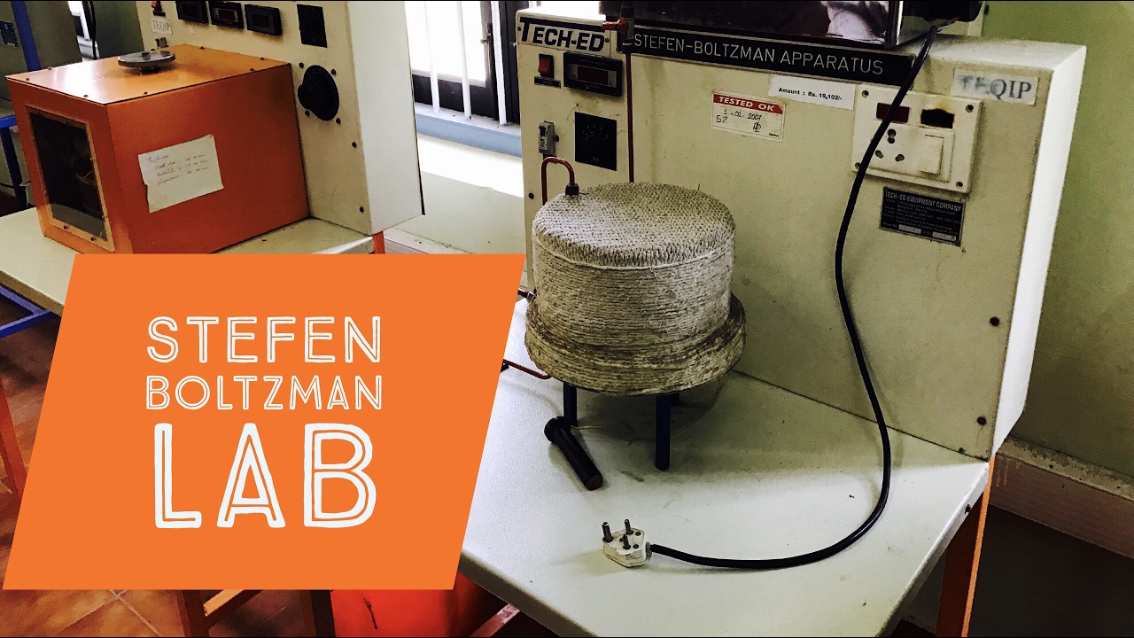Лабораторный эксперимент с аппаратом Стефана Больцмана: Лабораторные эксперименты по теплотехнике