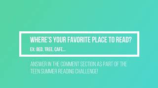 Teen Summer Reading 2019, Social Media Challenge #1