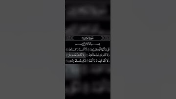 سورة الكافرون #قران_كريم #quran