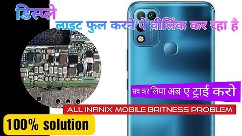All infinix display blinking solutions /Infinix hot 10 play lcd light blink