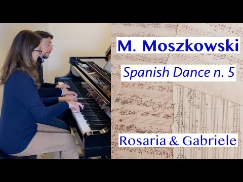 Видео: Moszkowski Spanish Dance n. 5 - Rosaria Borzì & Gabriele Tomasello