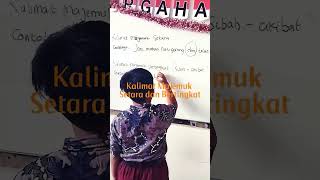 Kalimat Majemuk Setara dan Bertingkat #youtubeshorts #videoshort