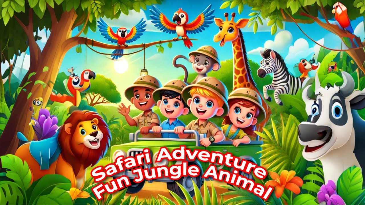 Safari Adventure For kids |  Fun Kids Song for Toddlers, Preschool & Nursery | Kids Song 365