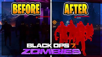 HIGHLIGHT Zombies in BO7 NOW! (Secret Red Outline Setting) | BO7 Zombies