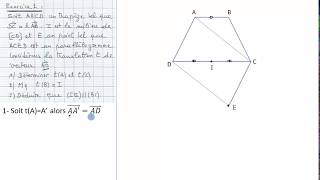 Transformations usuels dans le plan Exercice 02 Translation