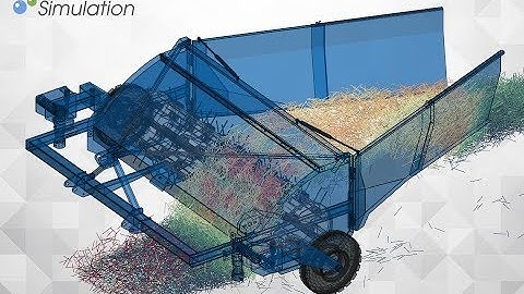 DEM Simulation of Swath conditioner for straw with flexible fibres