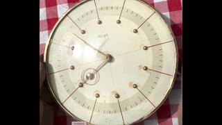 Rare Kienzle Heinrich moller mechanical wall clock, from 1930, Made in Germany