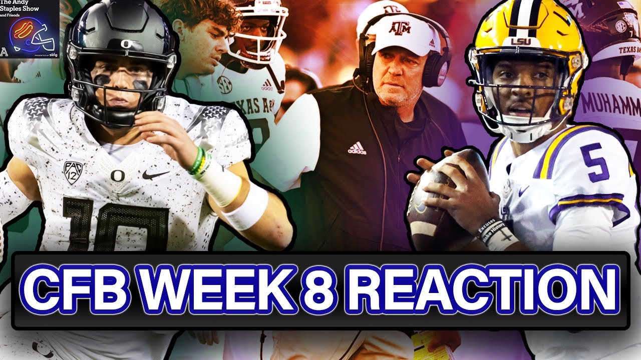 ⁣College Football Week 8 Reaction: Oregon, LSU Shine; Clemson Escapes; Texas A&M Owes Jimbo How M