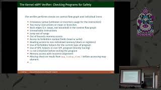 Tools and mechanisms to debug BPF programs Update