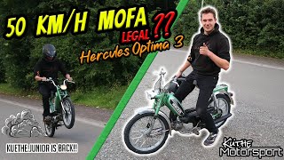 50 km/h Mofa - LEGAL?? | Hercules Optima 3 | Moped | 50km/h | Küthe Motorsport