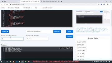Free Online XML to CSV Converter